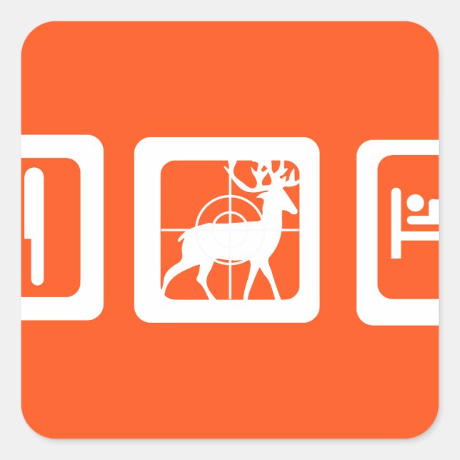 Sticker Carré Chasse au sommeil (Devant)