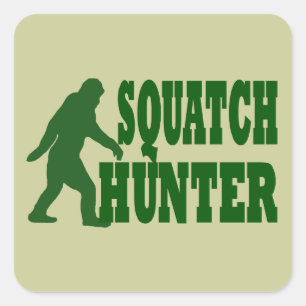 Sticker Carré Chasseur de squatch