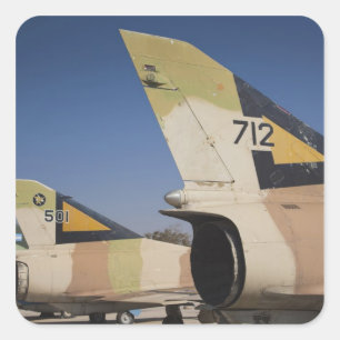 Sticker Carré chasseur Kfir construit par Israël