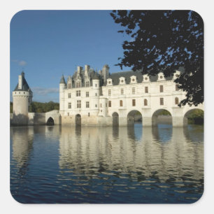 Sticker Carré Chateau Chenonceau, Cher, Loir-et-Cher, 2