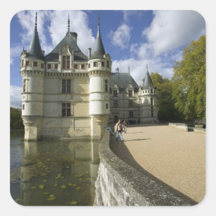 Sticker Carré Château d'Azay-le-Rideau, Indre-et-Loire, 3