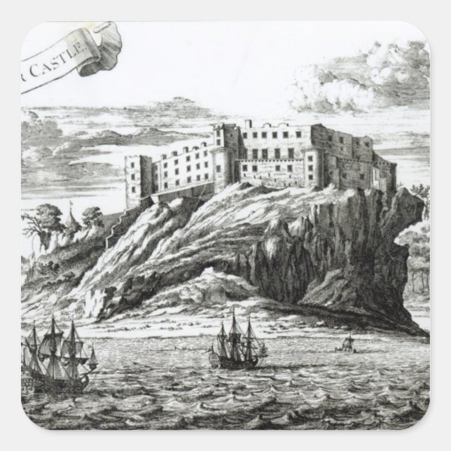 Sticker Carré Château de Dunnottar (Devant)