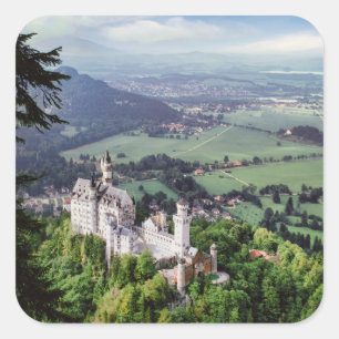 Sticker Carré Château de Neuschwanstein