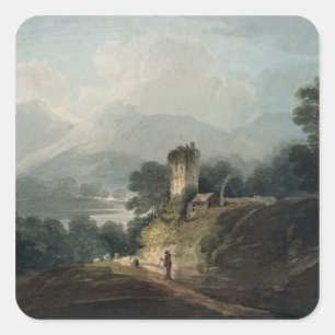 Sticker Carré Château de Ross, Killarney, comté Kerry
