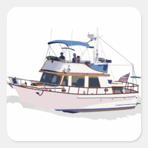 STICKER CARRÉ CHB DIESEL TRAWLER