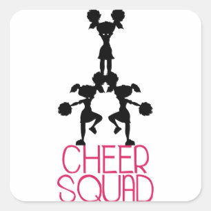 Sticker Carré Cheer Squad