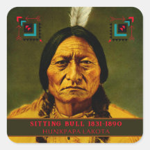 Chef assis Bull Tribal Amérindien Lakota
