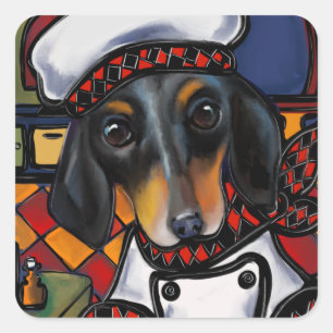 STICKER CARRÉ CHEF DOXIE          