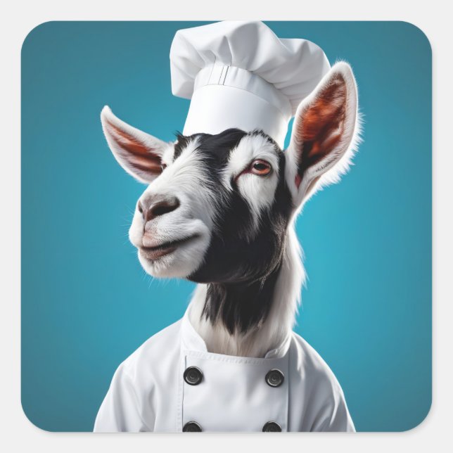 Sticker Carré Chef Goat (Devant)
