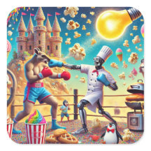 Chef robot contre Kangaroo Boxer Showdown