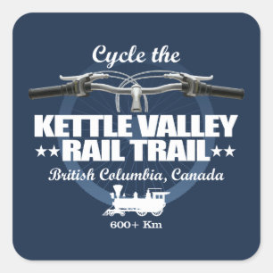 Sticker Carré Chemin de fer Kettle Valley (H2)
