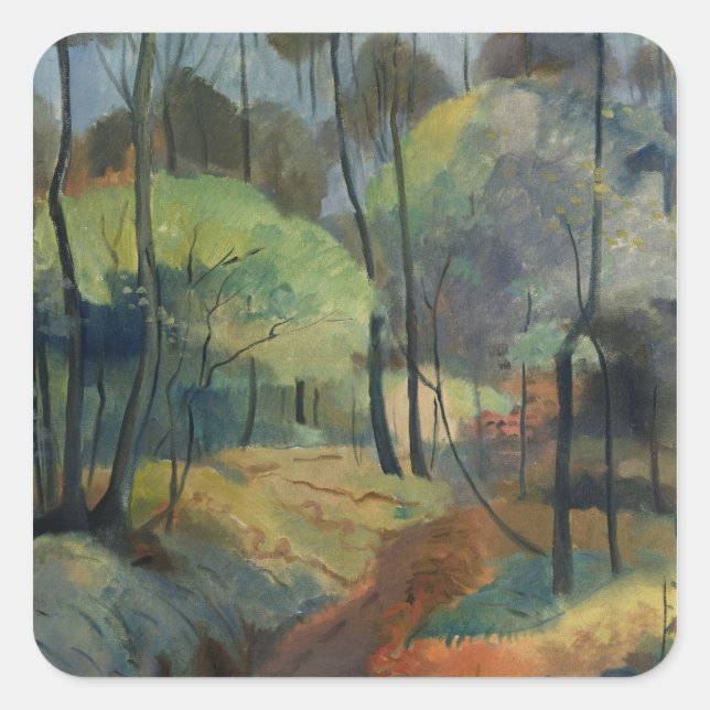 Sticker Carré Chemin forestier, 1920 (Devant)