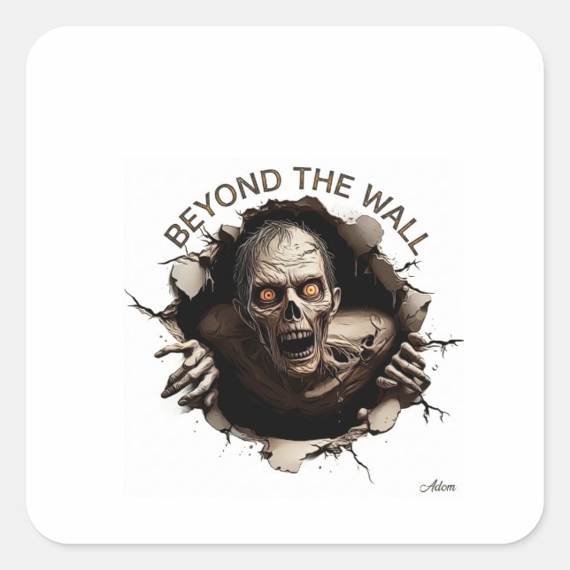 Sticker Carré Chemise manches longues zombie Beyond The Wall (Devant)