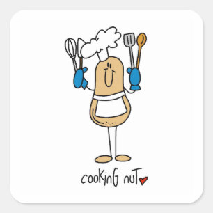 Sticker Carré Chemises et Cadeaux de Noix de Cuisine
