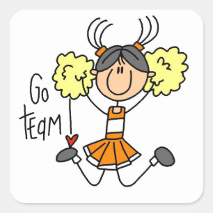 Sticker Carré Chemises et Cadeaux Orange pour Supportrices au St
