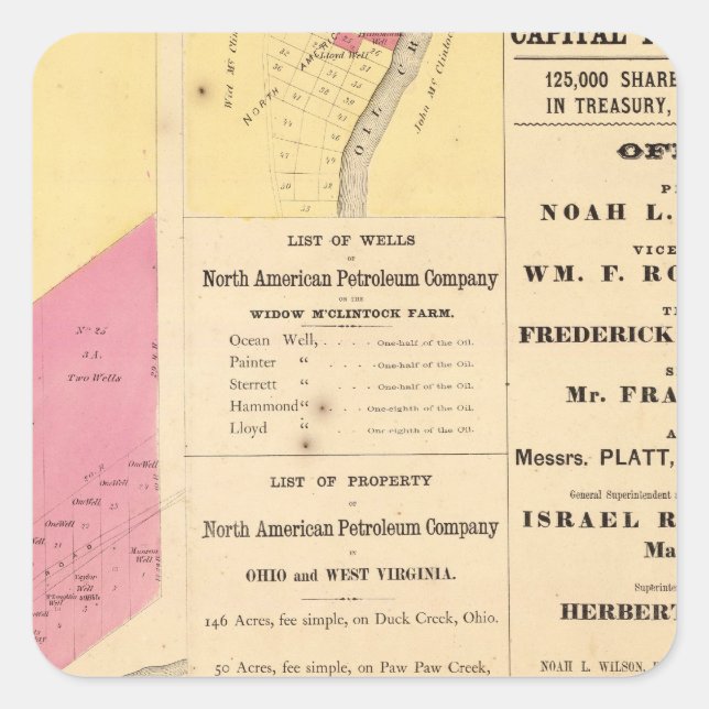 Sticker Carré Cherry Run, propriété (Devant)