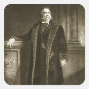 Sticker Carré Chester Alan Arthur, 21ème président du St uni