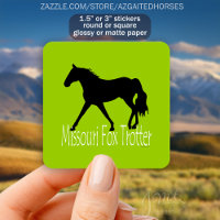 Cheval Trotter Missouri Fox Silhouette Vert brilla