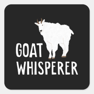 Sticker Carré Chèvre Whisperer Funny Chèvre ferme T-shirt animal