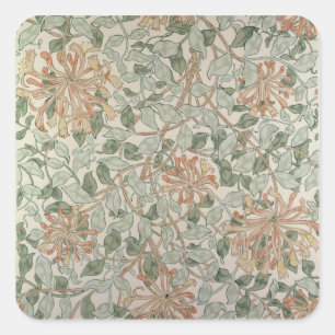 Sticker Carré "Chèvrefeuille conception d'II"