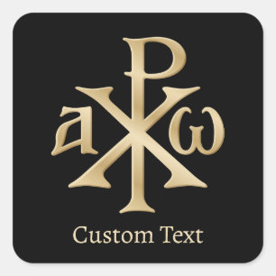 Sticker Carré Chi Rho Christogram
