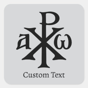 Sticker Carré Chi Rho Christogram