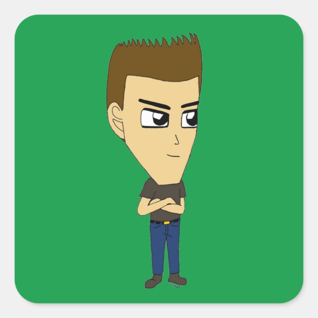 Sticker Carré chibi (Devant)