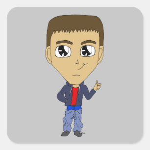 Sticker Carré chibi