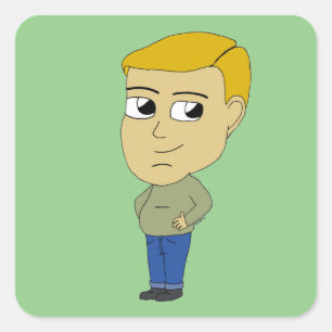 Sticker Carré chibi