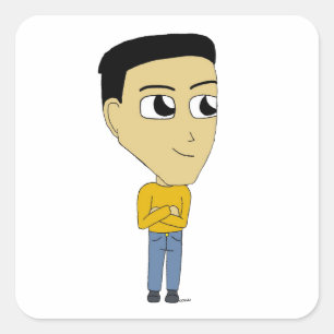 Sticker Carré chibi