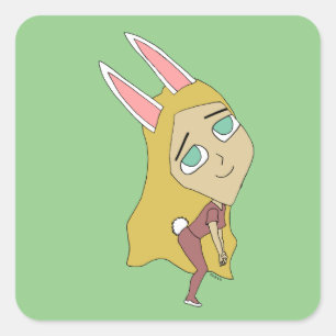 Sticker Carré chibi bunnygirl