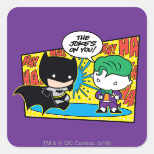 Sticker Carré Chibi Joker Pranking Chibi Batman