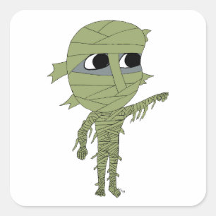 Sticker Carré chibi mummy
