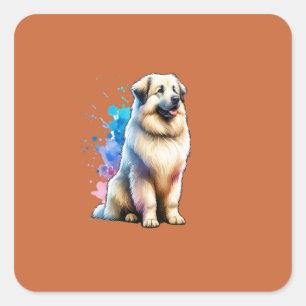 Sticker Carré Chien berger des Pyrénées