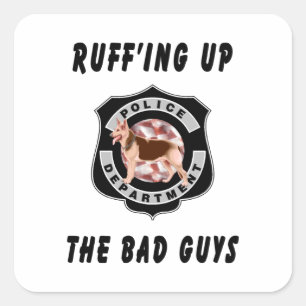 Sticker Carré Chien de police K9