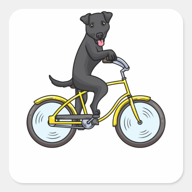 Sticker Carré Chien Patterdale Terrier (Devant)