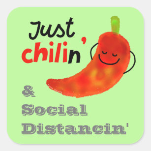 Sticker Carré Chili Pun - Juste chilien et fracture sociale