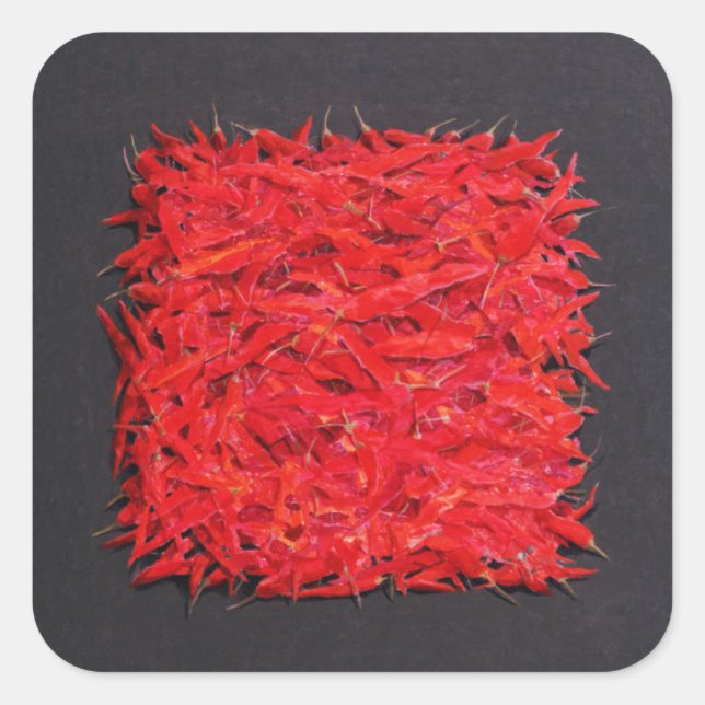 Sticker Carré Chillies (Devant)