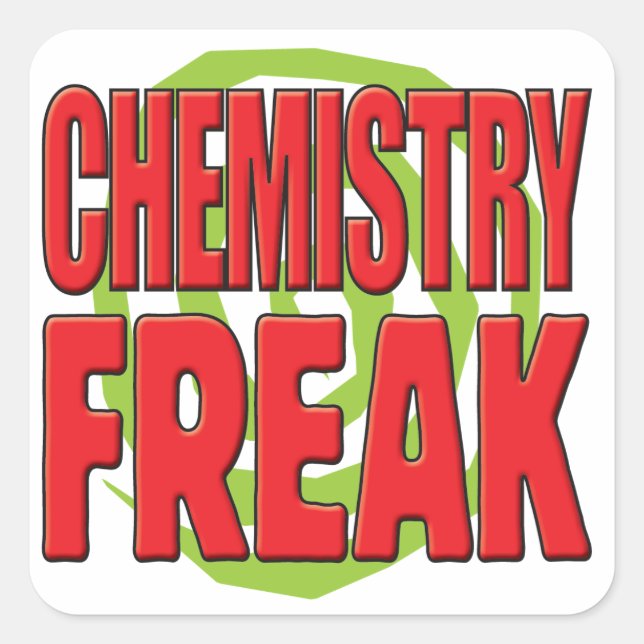 Sticker Carré Chimie Freak R (Devant)