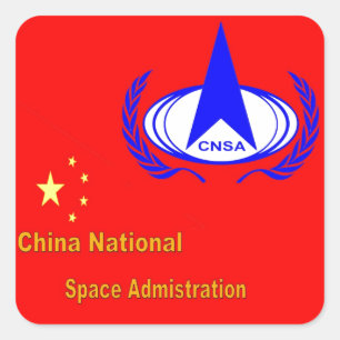 Sticker Carré China National Space Administration - CNSA