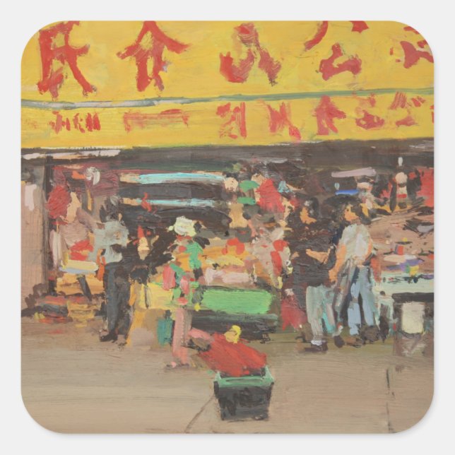 Sticker Carré Chinatown New York 2012 (Devant)