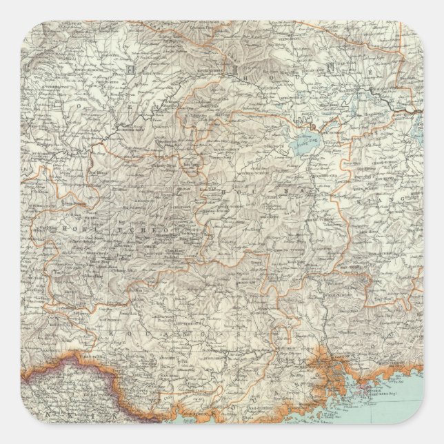 Sticker Carré Chine 10 (Devant)