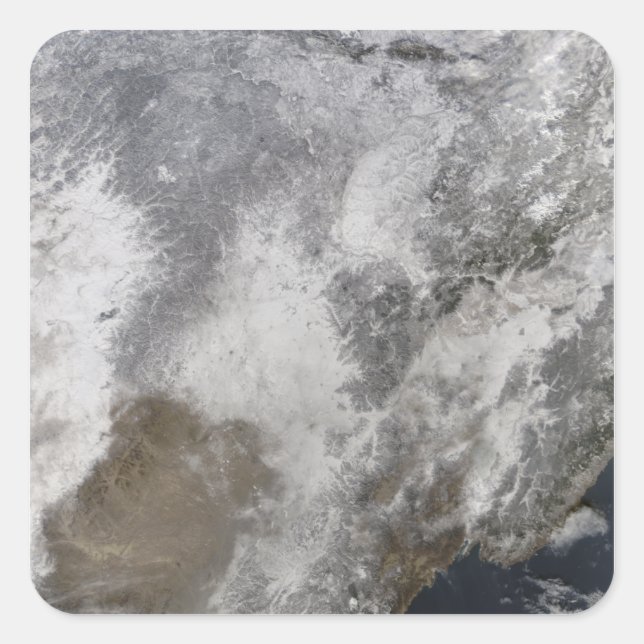 Sticker Carré Chine du nord-est (Devant)