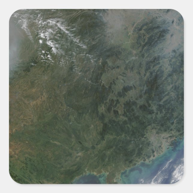 Sticker Carré Chine du sud-est (Devant)