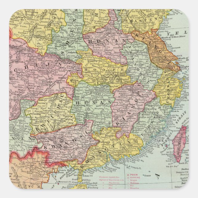 Sticker Carré Chine et Malaisie (Devant)