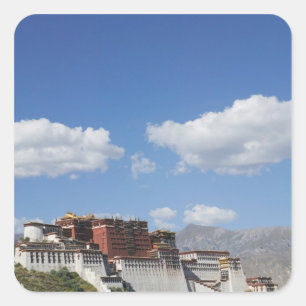 Sticker Carré Chine, Tibet, Lhasa, Palais du Potala