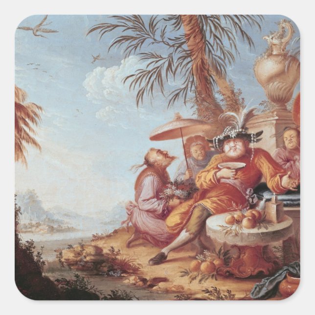 Sticker Carré Chinoiserie (Devant)