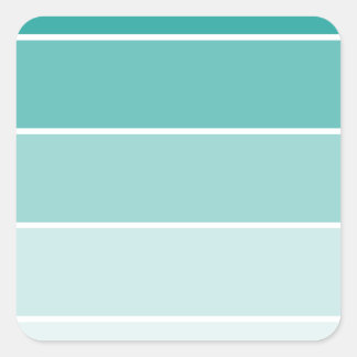 Sticker Carré Chip bleu turquoise
