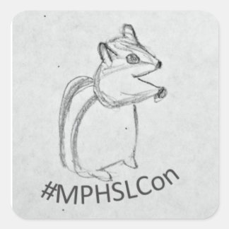 Sticker Carré Chipmunk de NCN/MLG