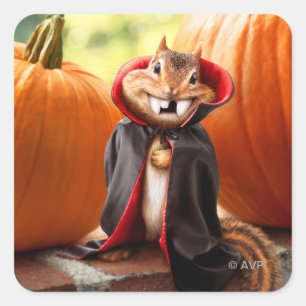 Sticker Carré Chipmunk Vampire
